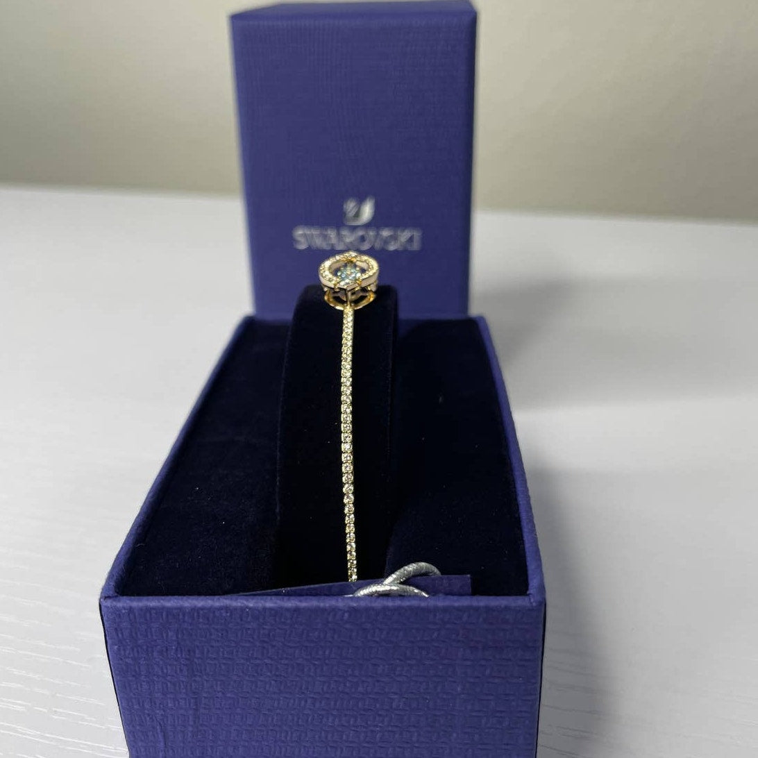 Swarovski Sparkling Dance Bracelet Medium Gold Tone