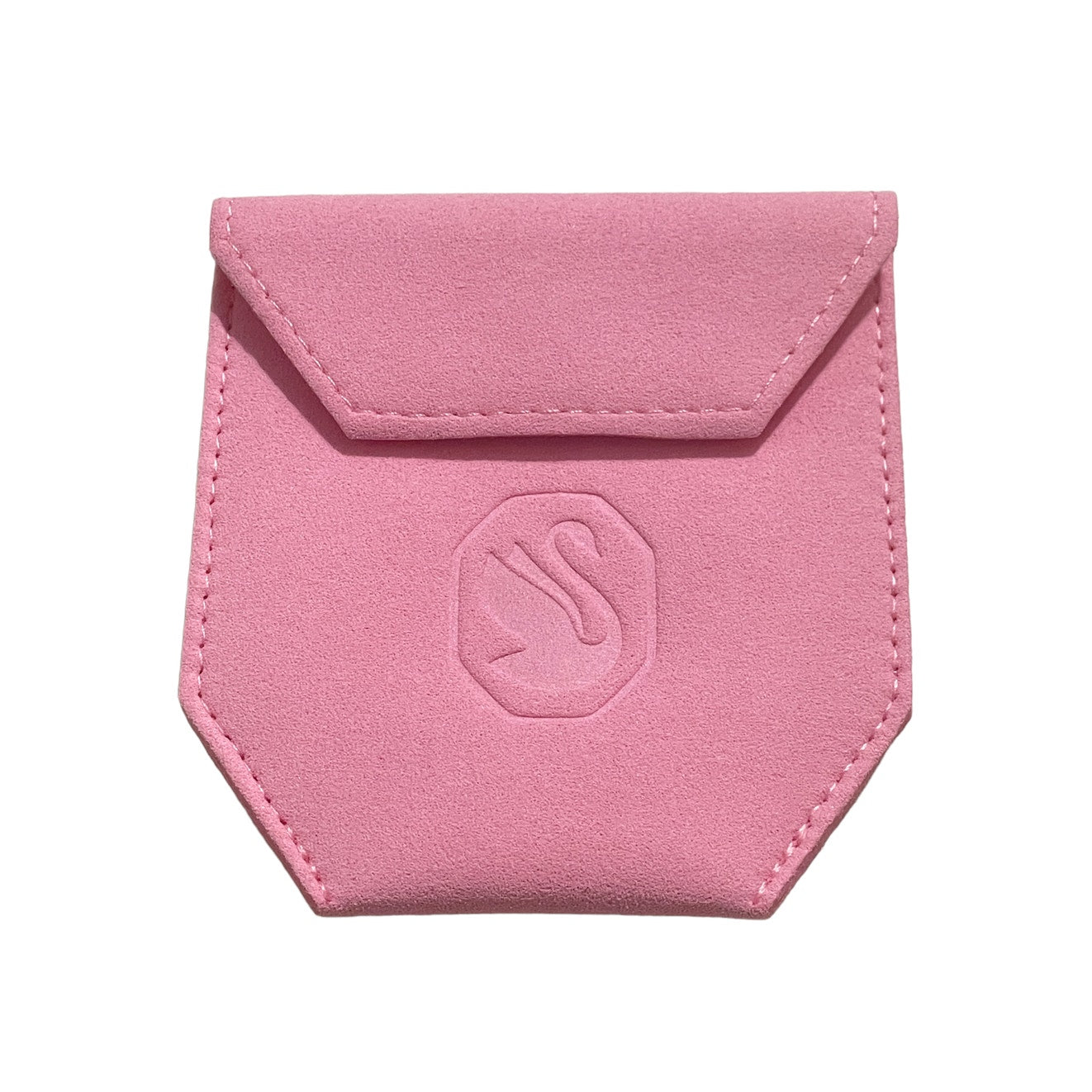 Swarovski Pink Jewlery Pouch Swarovski Octagon Pink Jewelry Velour Pouch New