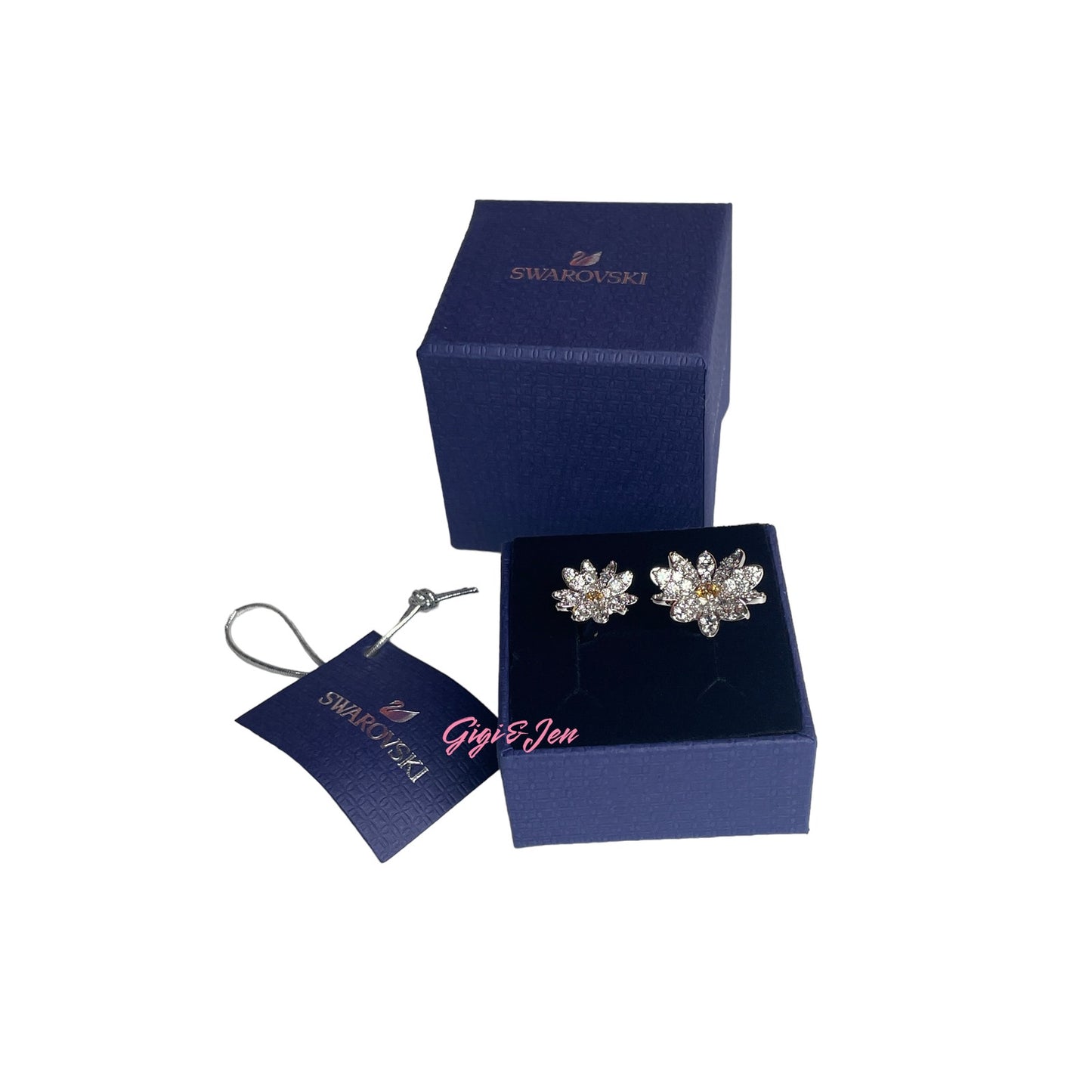 Swarovski Eternal Flower open ring Flower, Yellow, Mixed metal finish SIZE 58/8