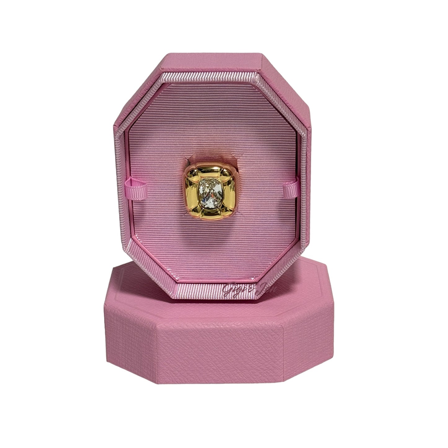 Swarovski Dulcis Cocktail Ring Size 60/ 9 Color gold New