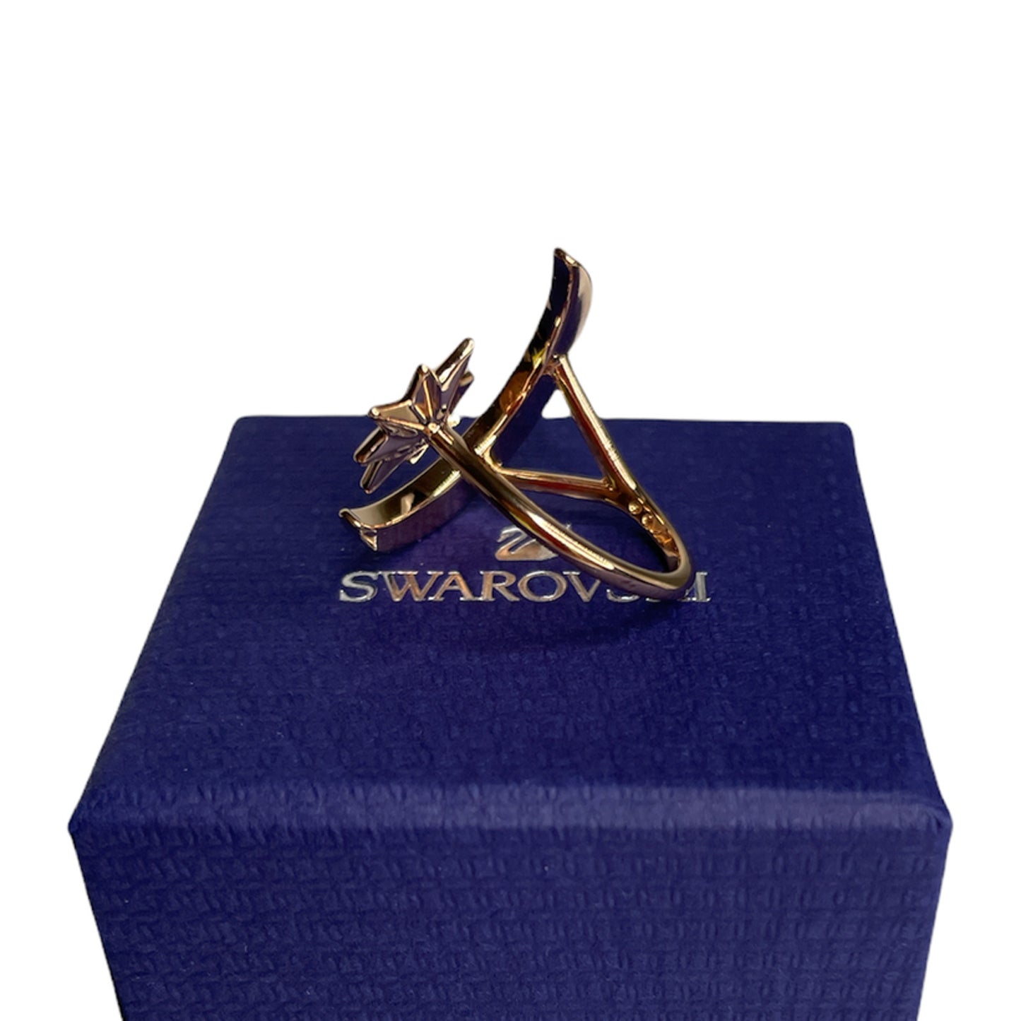 Swarovski Symbolic Moon Star Motifs Ring Rose Gold Tone 50 EUR / 5 USA