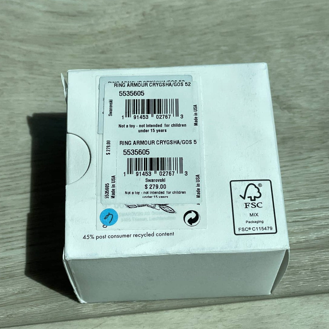 Swarovski Atelier Wonder Woman Armour ring White, Gold-tone plated size 6 / EUR 52