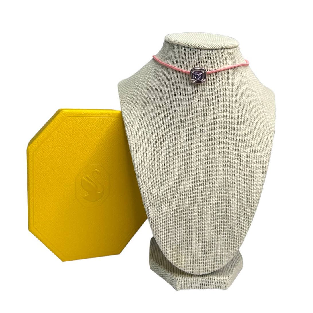 Swarovski Dulcis Cushion cut, Pink Necklace