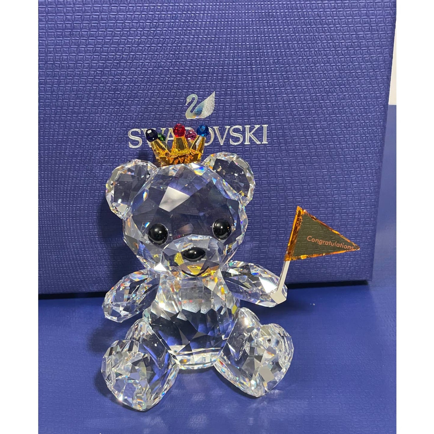 Swarovski Kris Bear Congratulations Figurine New