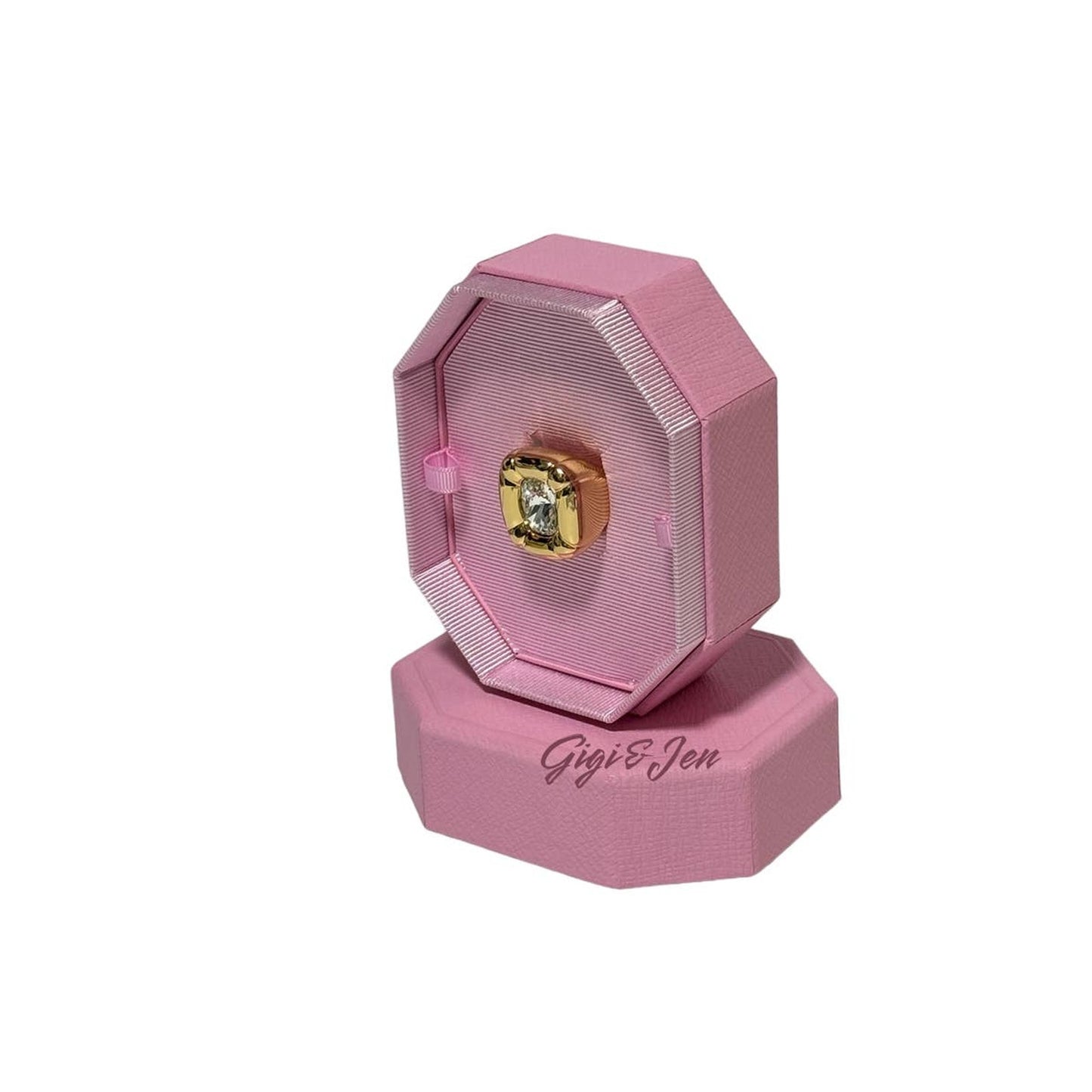 Swarovski Dulcis Cocktail Ring Size 60/ 9 Color gold New