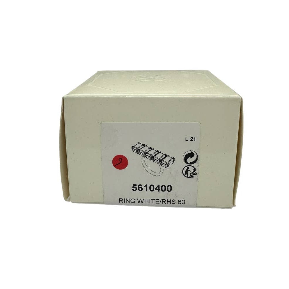 Swarovski Millenia ring, Octagon cut, White, Rhodium plated