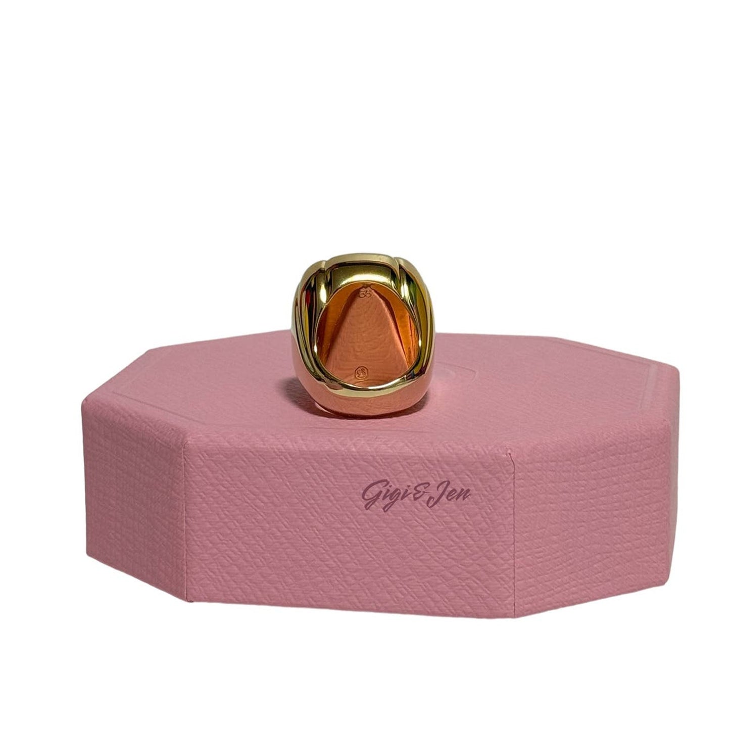Swarovski Dulcis Cocktail Ring Size 60/ 9 Color gold New