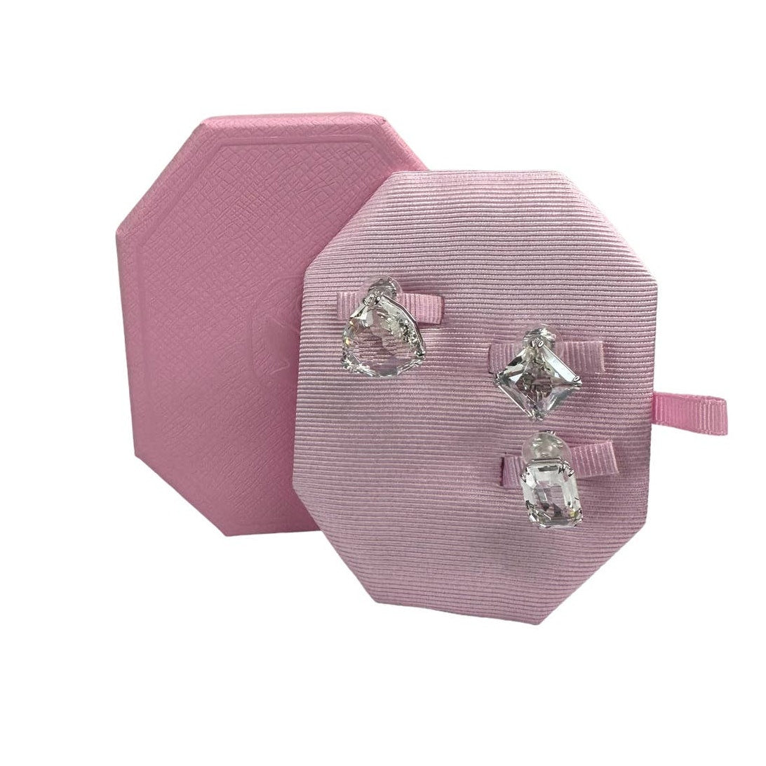 Swarovski Millenia clip earring 3 Asymmetrical design, White, Rhodium plated