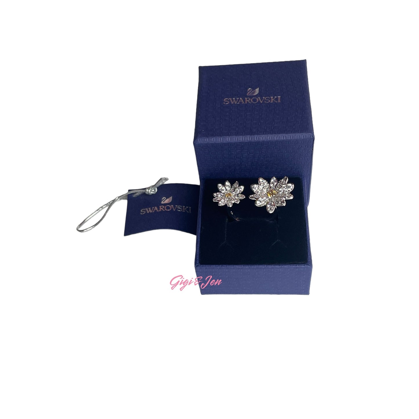 Swarovski Eternal Flower open ring Flower, Yellow, Mixed metal finish SIZE 58/8