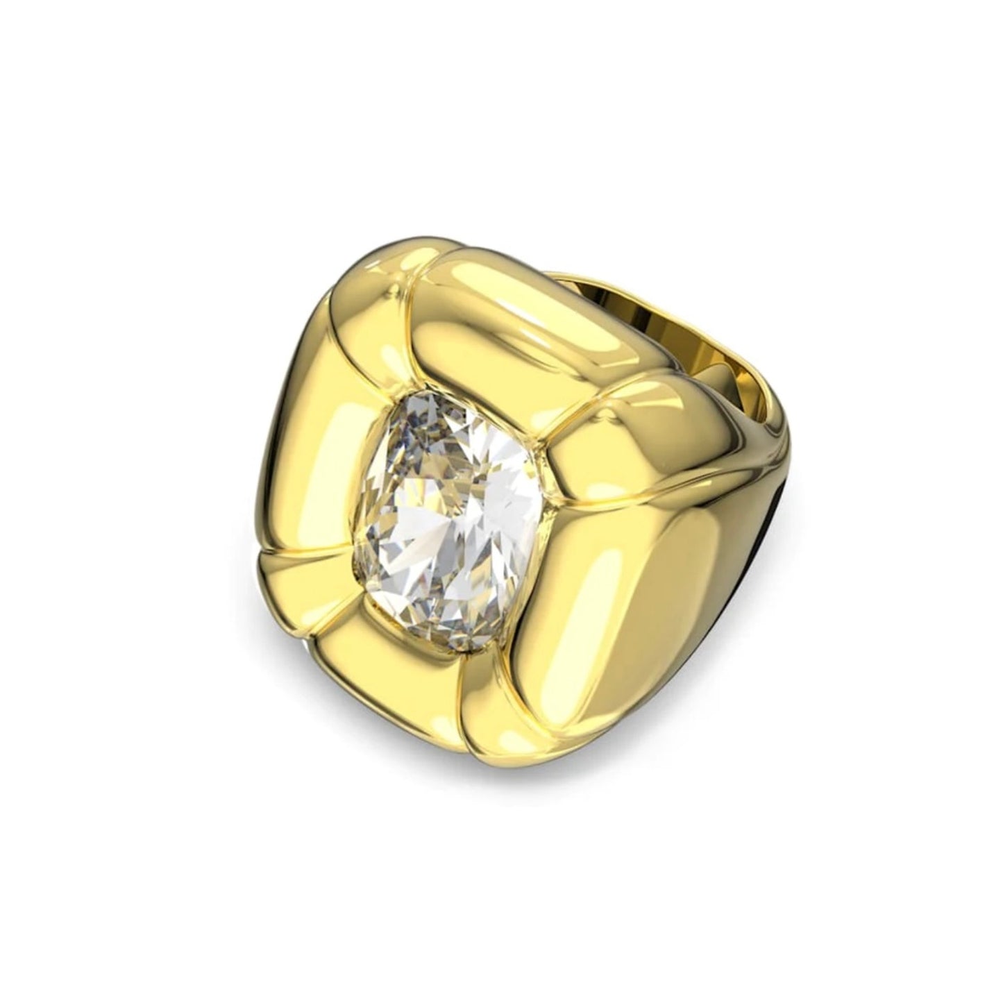 Swarovski Dulcis Cocktail Ring Size 60/ 9 Color gold New