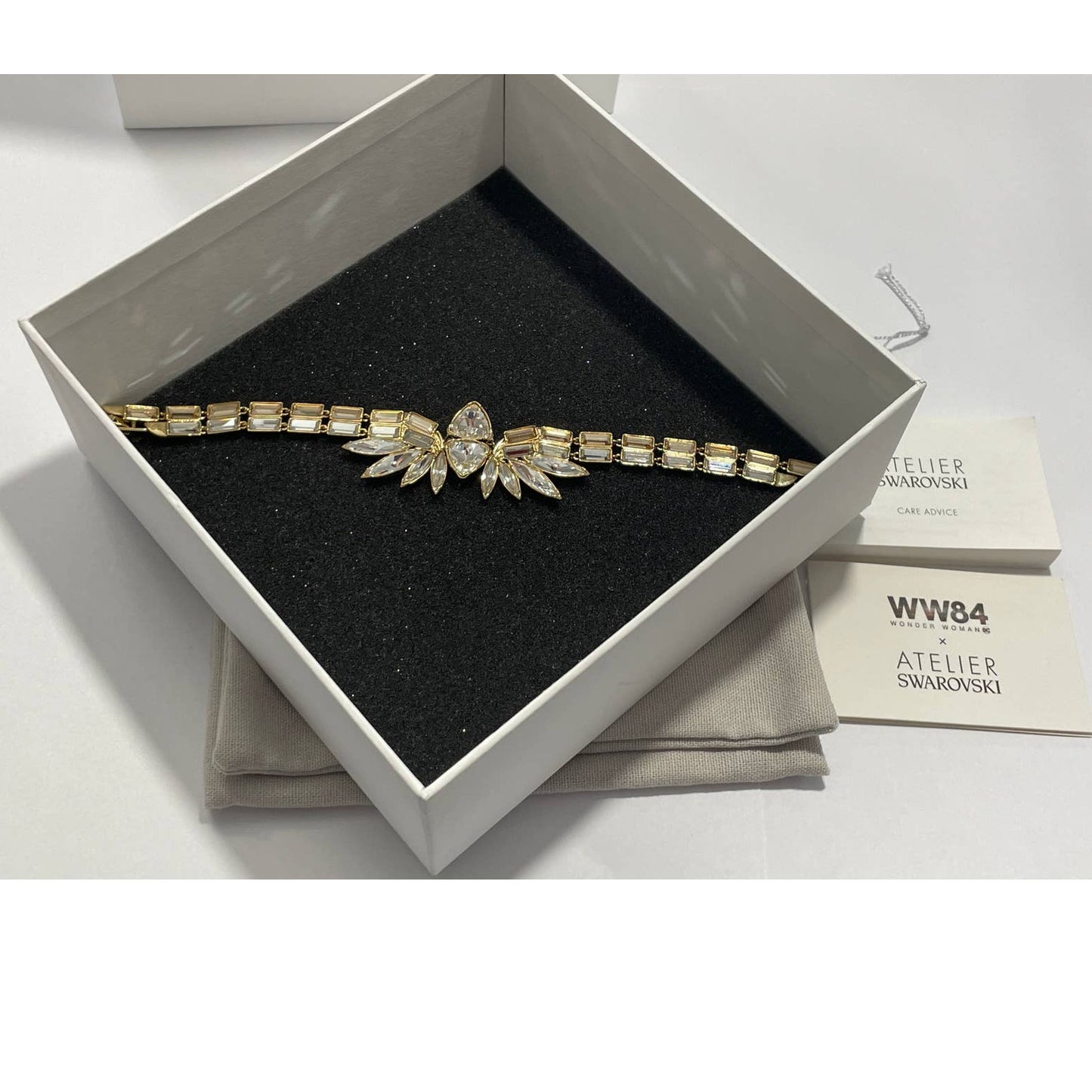 Atelier Swarovski Wonder Woman bangle Gold tone, Gold-tone plated Bracelet