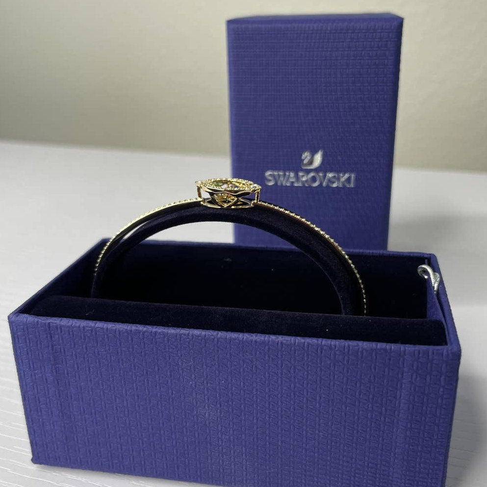 Swarovski Sparkling Dance Bracelet Medium Gold Tone
