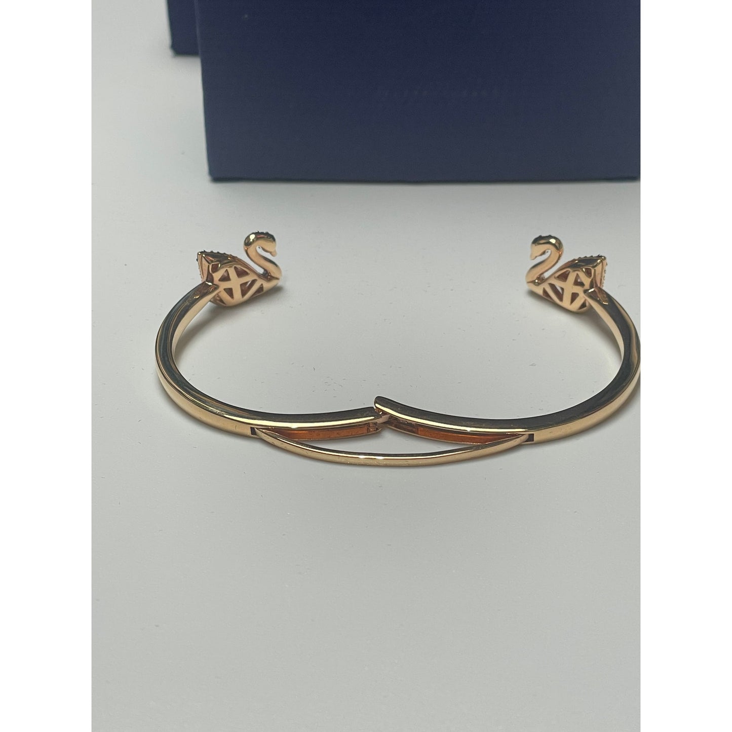 Swarovski Facet Swan Bangle Bracelet Multi Color, Size M