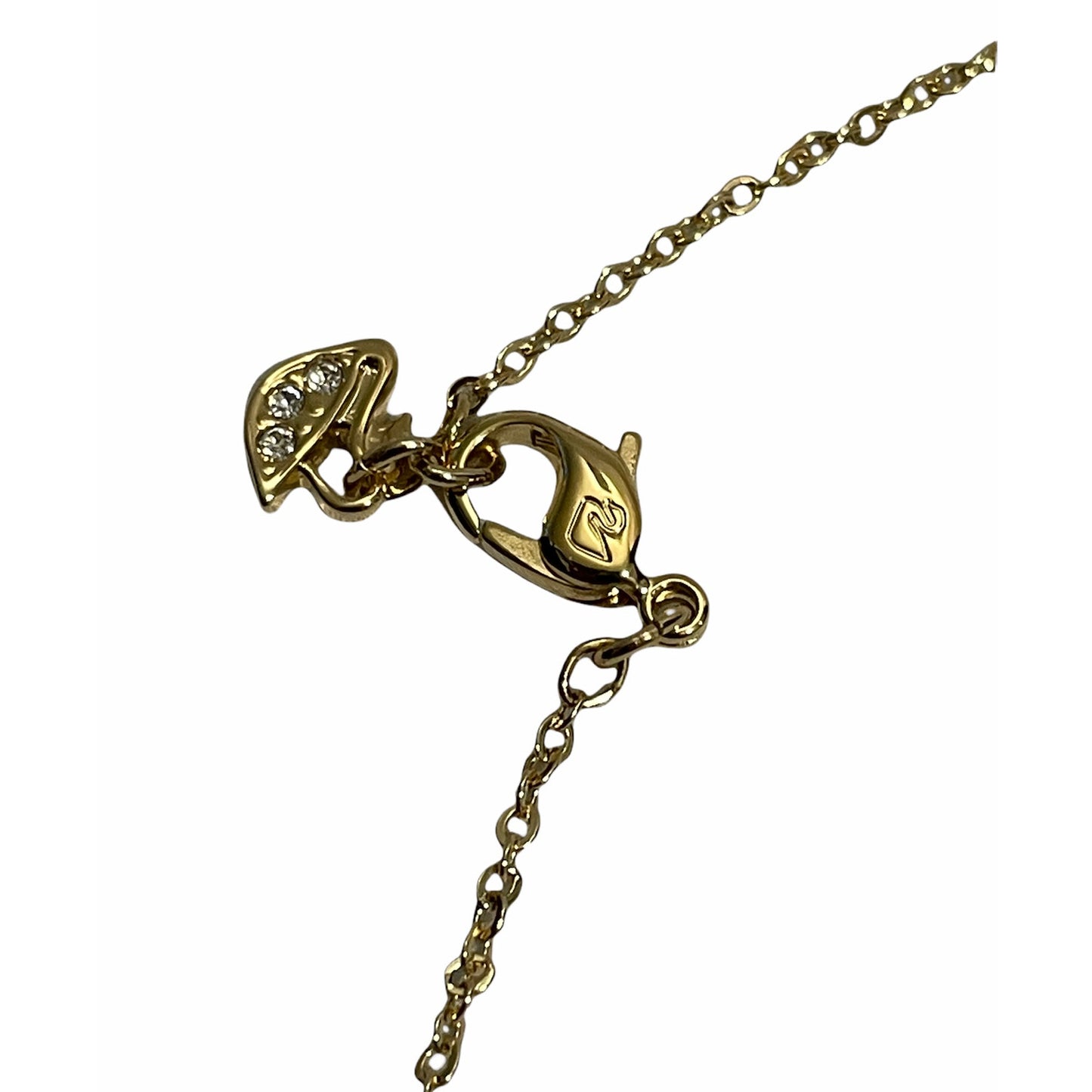 Swarovski Gold Scarab Beetle Long Pendant