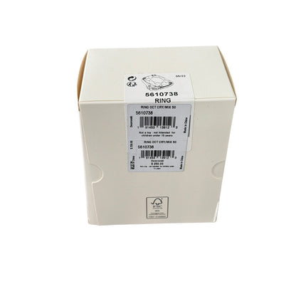 Swarovski Harmonia cocktail ring Oversized crystal, White, Mixed metal finish 50