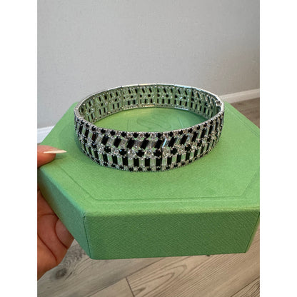 Swarovski Black Mixed Cuts Crystal Hyperbola Choker