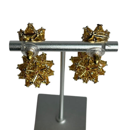 Swarovski Curiosa drop earrings  three-dimensional Geometric shape