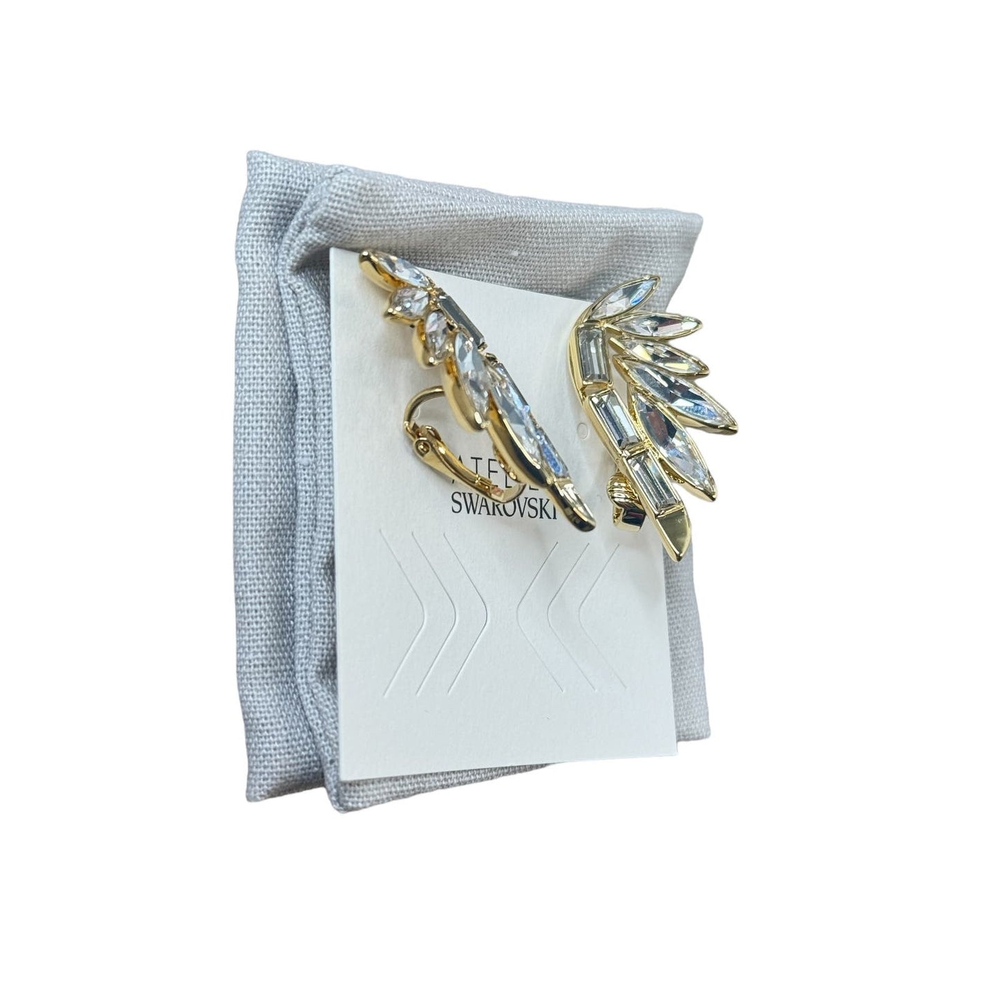 Swarovski Wonder Woman ear cuff White, Gold-tone plated Earrings
