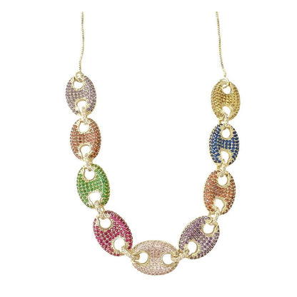 Kate Sparking Multicolor Choker Short and Long Adjustable Necklace