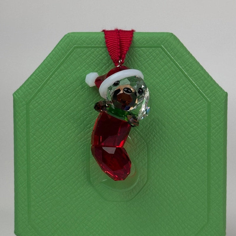 Swarovski Christmas Holiday Cheers Beagle Ornament Christmas