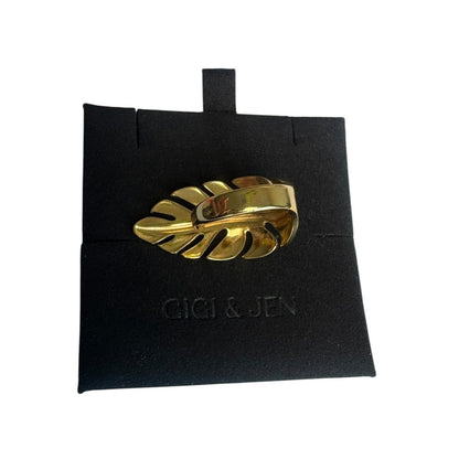 Golden Goddess Palm Ring Size 7 adjustable