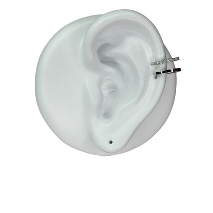 Double Ear Cuff 925 Sterling Silver Non-Piercing