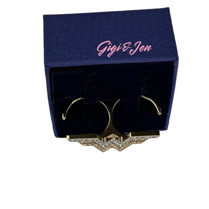 Swarovski Fit Wonder Woman double ring Gold tone 55 - 58