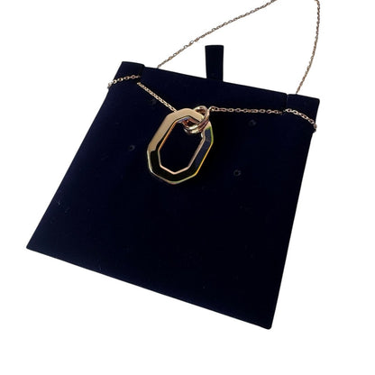 Swarovski Dextera Pendant Octagon Shape, Pavé, White, Rose Gold-Tone Plated