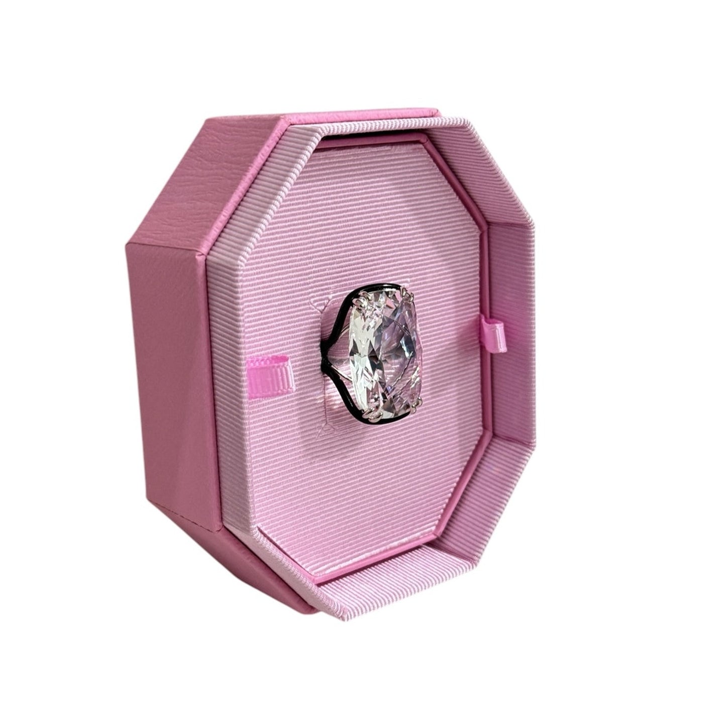 Swarovski Harmonia cocktail ring Oversized crystal, White, Mixed metal finish 58