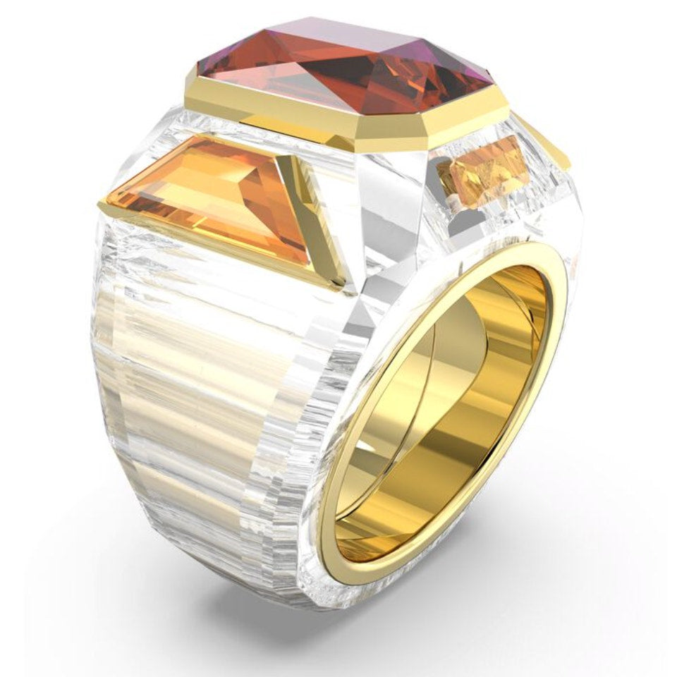 Swarovski Chroma Cocktail Ring Pink and Gold 60 EUR - 9 USA