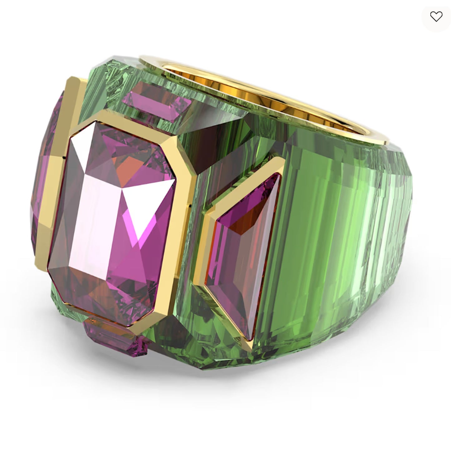 Swarovski Chroma cocktail ring Multicolored, Gold-tone plated  EUR 55  / 7 USA