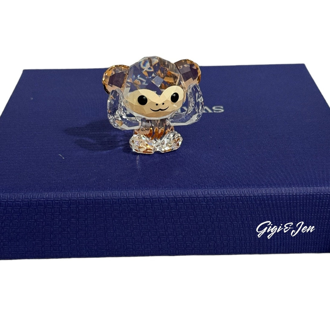 SWAROVSKI THREE WISE MONKEYS FIGURINE NEW