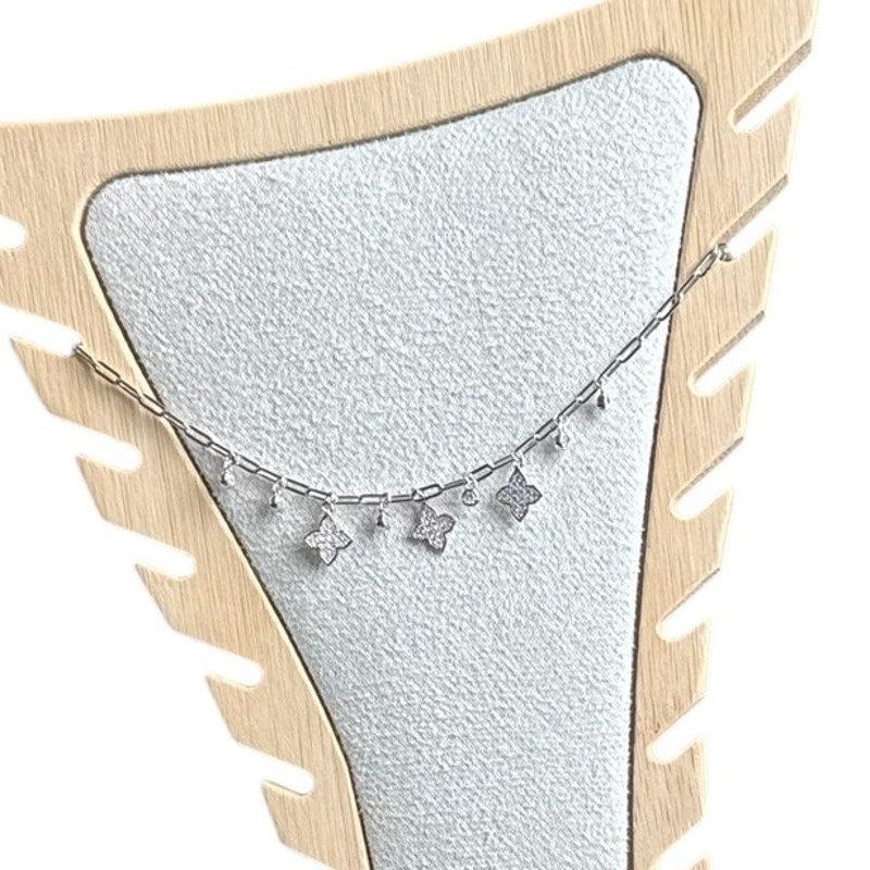 Anklet Chic Dangling Charm Design 925 sterling silver