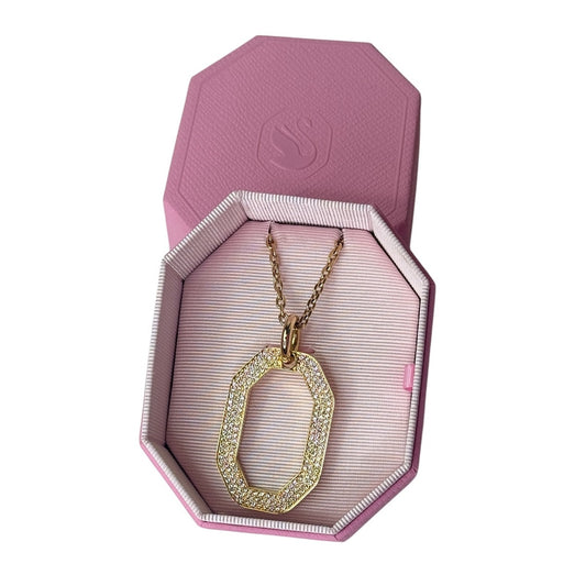 Swarovski Dextera pendant Octagon shape, Medium, Necklace Unisex