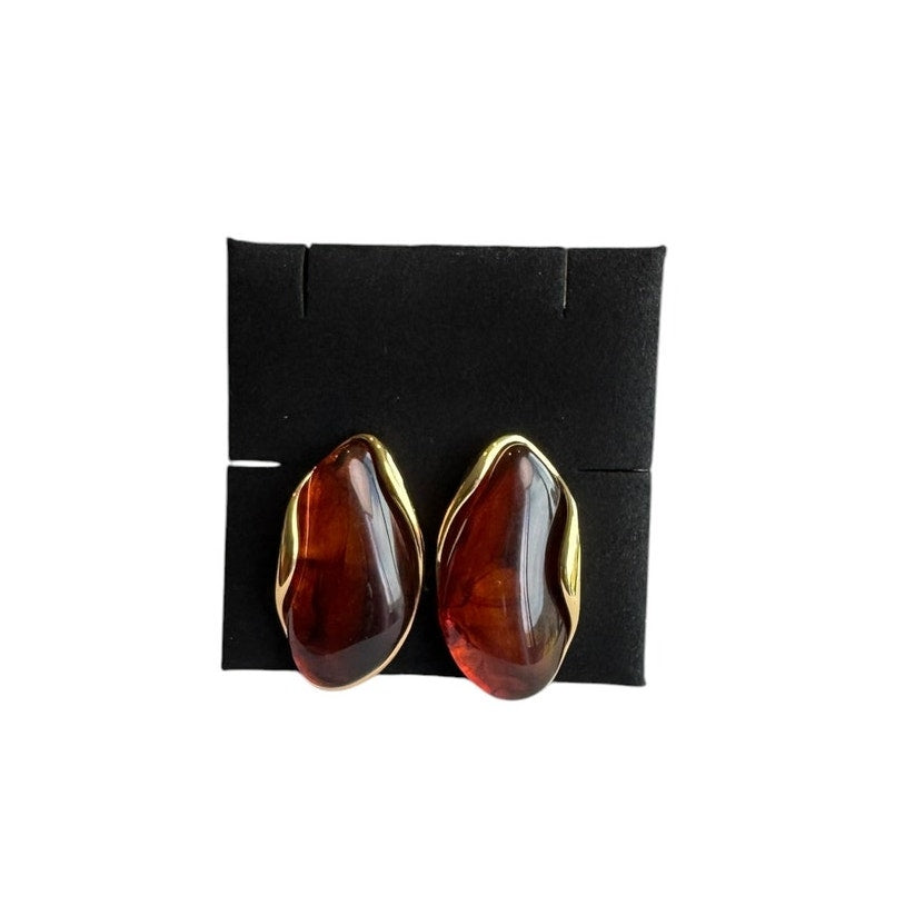 Glow movement Earrings brown