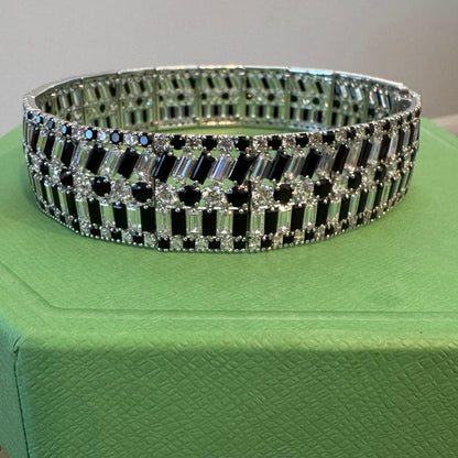 Swarovski Black Mixed Cuts Crystal Hyperbola Choker