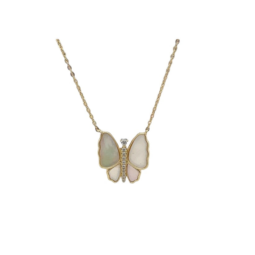 Stunning Butterfly Pendant Necklace – Elegant Effect with Central Butterfly Design | Perfect Gift for Her