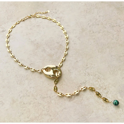 Mariner Lariat with Bead Necklace