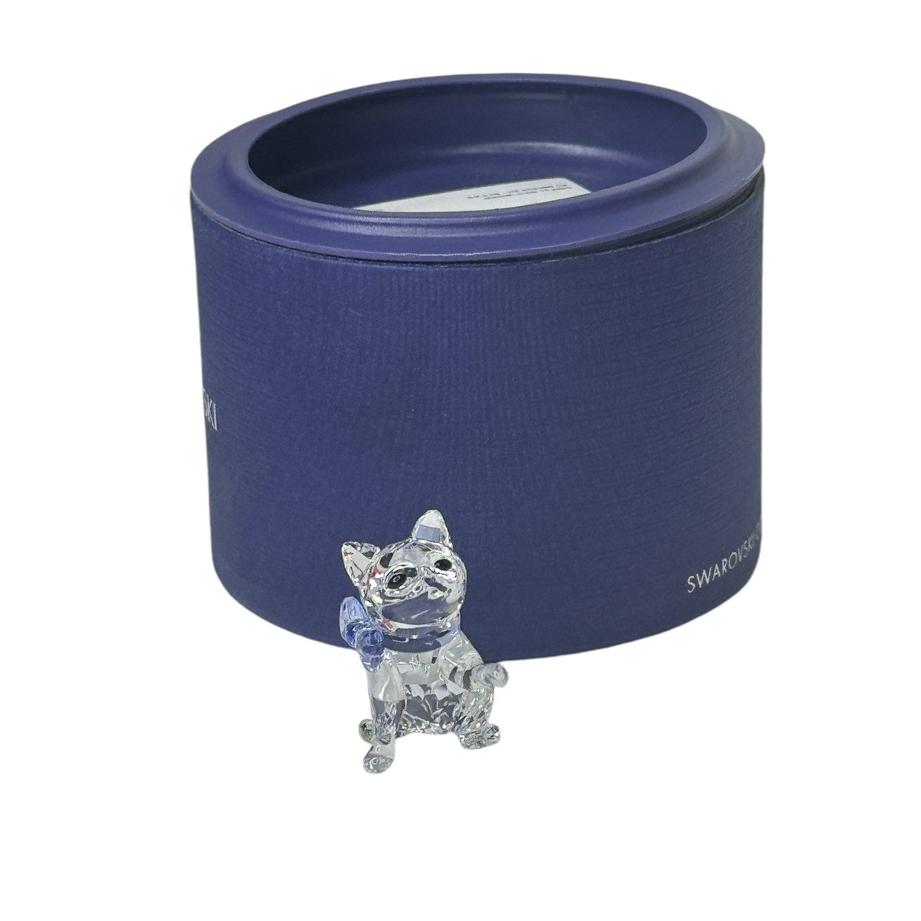 Swarovski small Little Kitten With Lavender Collar Crystal Figurine