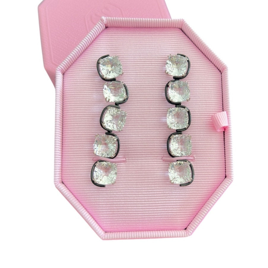 Swarovski Floating Harmonia Drop White crystal Long Earrings