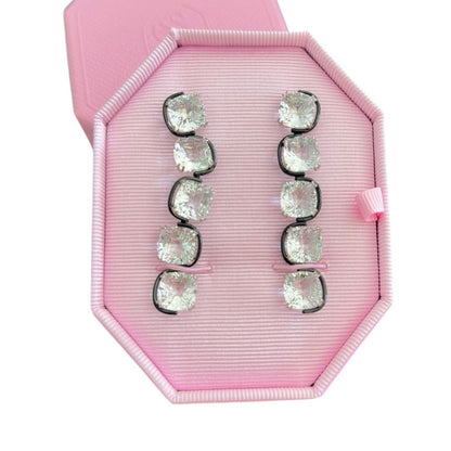 Swarovski Floating Harmonia Drop White crystal Long Earrings