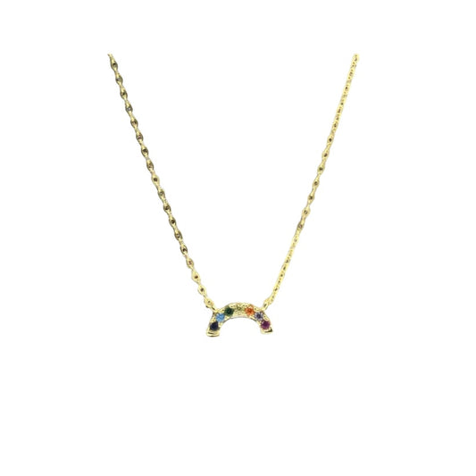 Delicate Rainbow Dainty Necklace Elegant Multi-Color Jewelry for Every Occasion