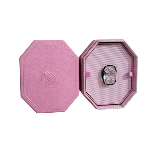 Swarovski Harmonia cocktail ring Oversized crystal, White, Mixed metal finish 50