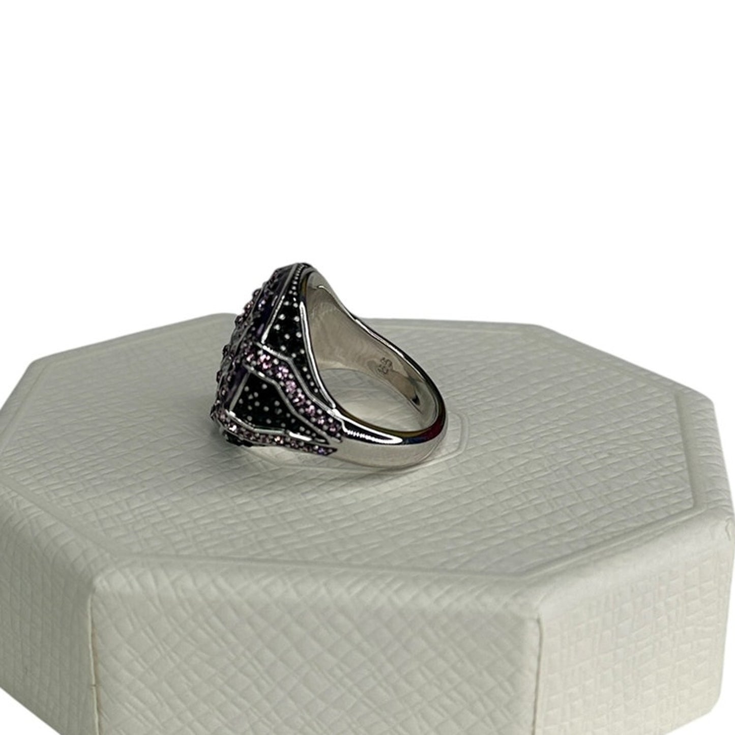 Swarovski Black Panther MARVEL Ring, Purple, Rhodium Plated 58 USA 8 Unisex
