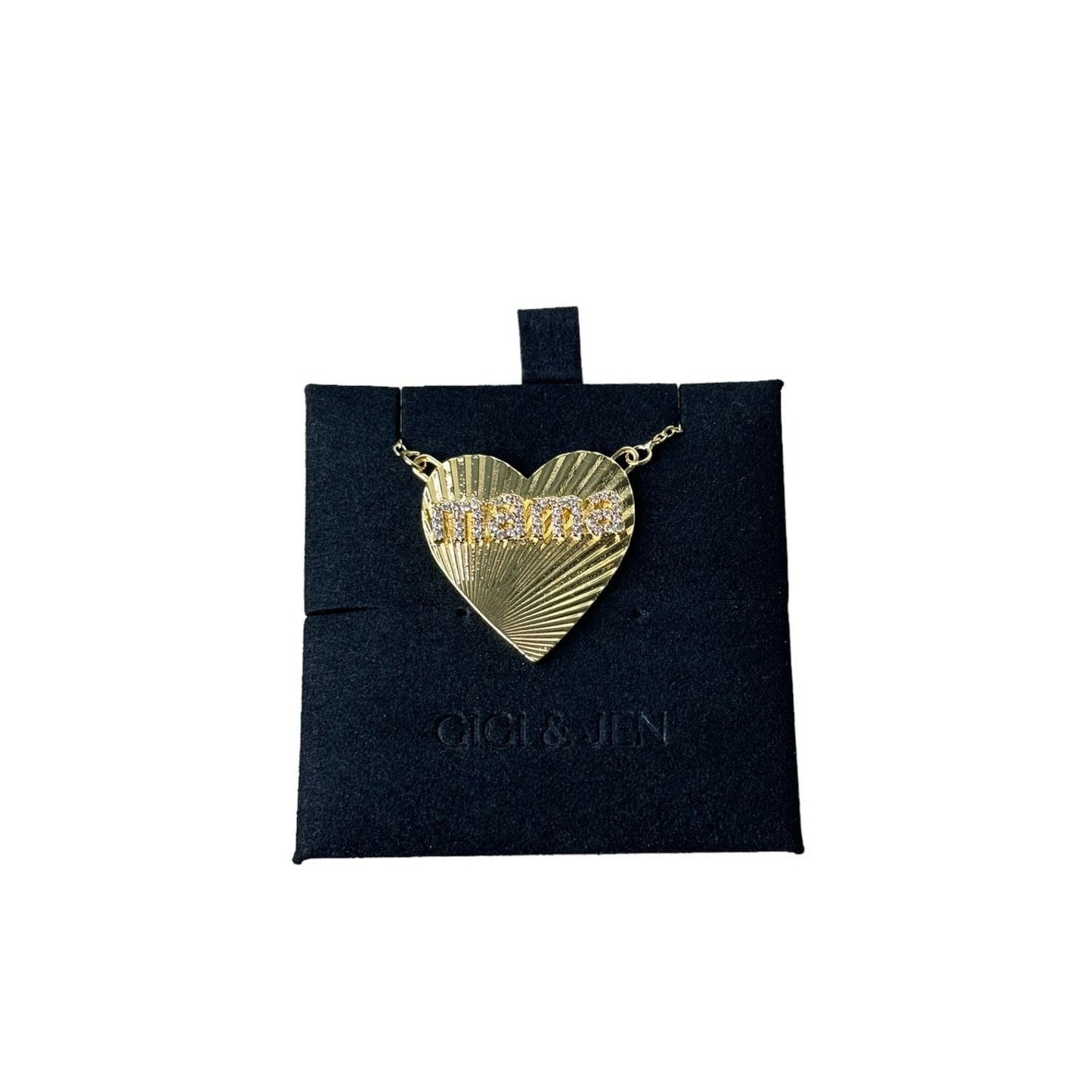 Mama Heart Trendy Necklace 18 K gold plated