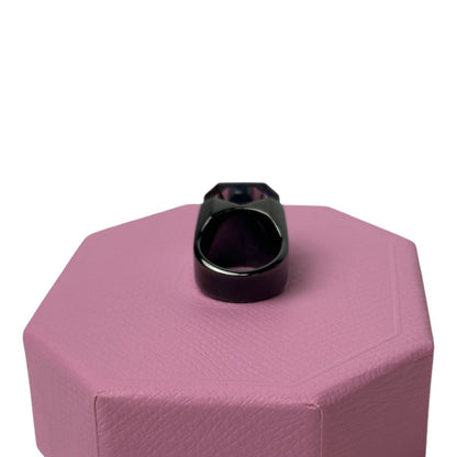 Swarovski Numina cocktail ring Octagon cut, Black, Ruthenium plated SIZE 64