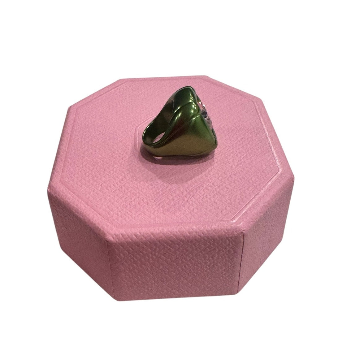 Swarovski Dulcis Cocktail Ring sizen 50 / 5 Green New