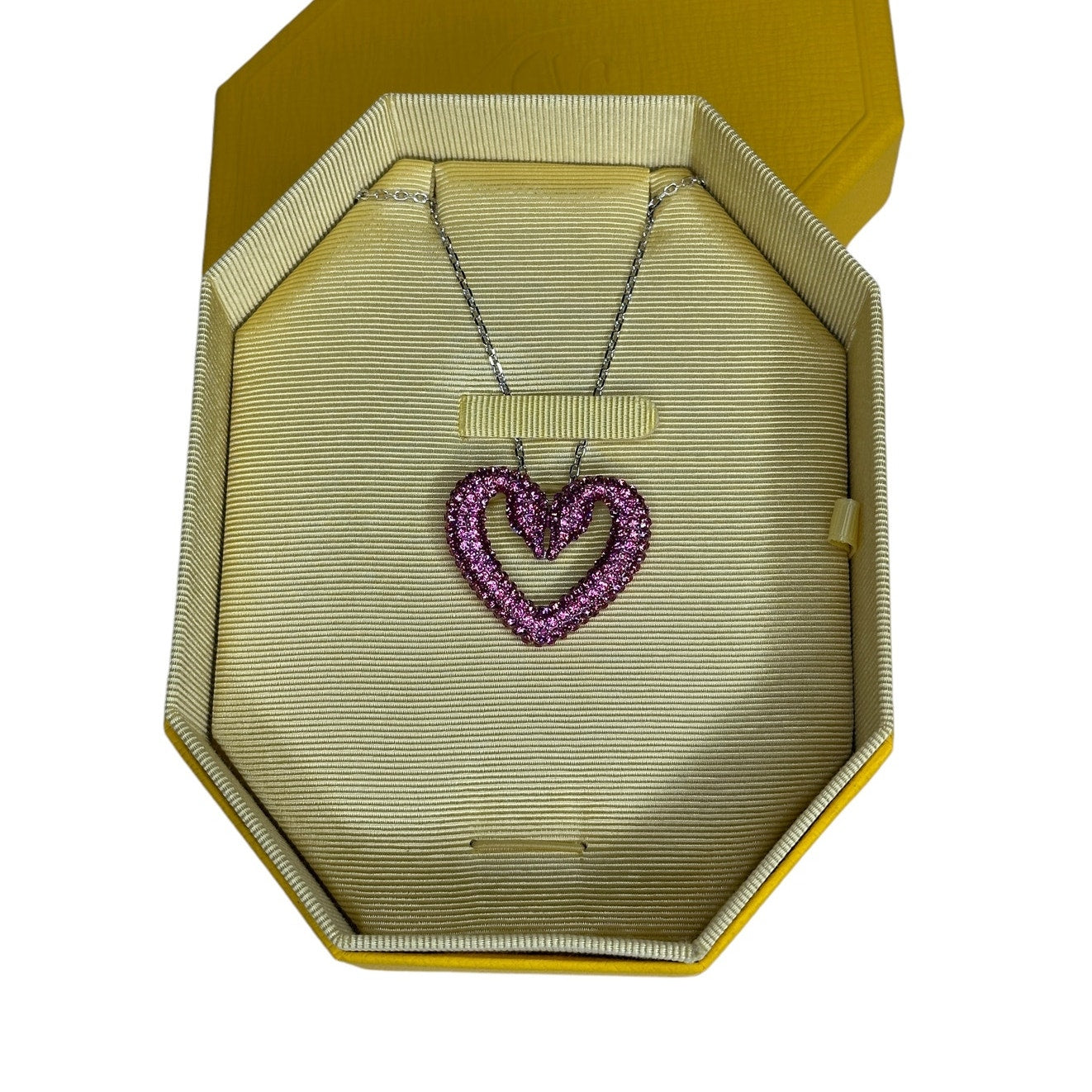 Swarovski Sublima Pendant (Purple) Swan Heart, Large, Necklace