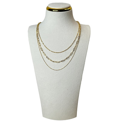 Chandler Chain Layered Necklace Multi-Layered Chain Necklace