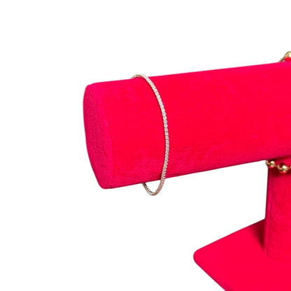 Classic Thin Tennis Bracelet  925 Sterling Silver Cubic Zirconia